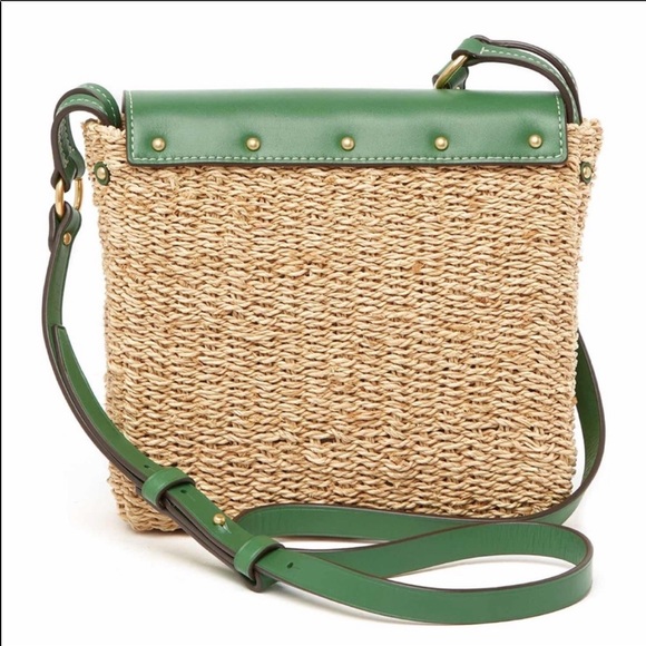 Tory Burch Miller straw green crossbody bag - Picture 4 of 9